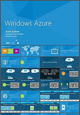 Windows8风格微软官方PPT模板