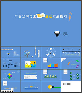 广告公司员工职业生涯发展规划PPT模板