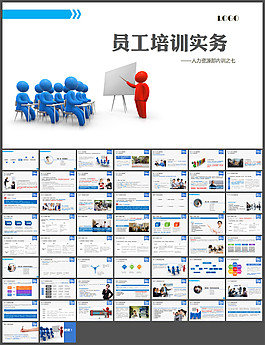 3D员工培训PPT模板