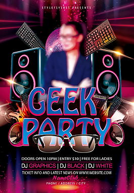 geek音乐海报设计