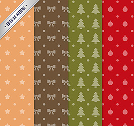 圣诞节元素图案背景