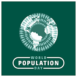 绿色世界人口日背景