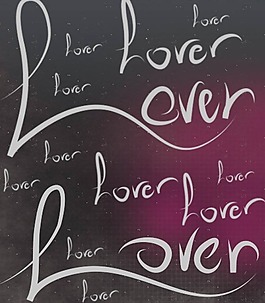 LOVE艺术字体PS笔刷