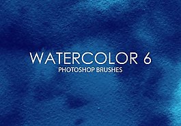 高质量的水彩纹理画笔Photoshop笔刷素材下载