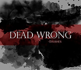 6种高质量水墨油漆效果纹理PS笔刷下载