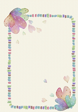 水彩手绘卡通边框图片