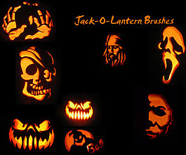 鬼节灯笼PS笔刷下载