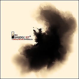 污迹涂抹Photoshop笔刷素材下载