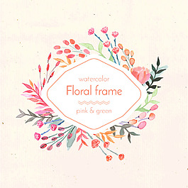 水彩花框图片 水彩花框素材 水彩花框模板免费下载 六图网