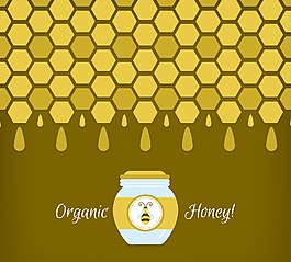 蜂蜜六边形背景