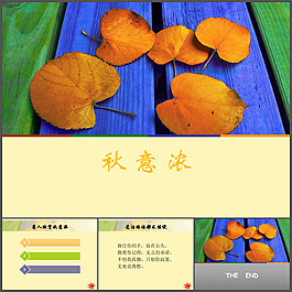 秋意浓ppt模板