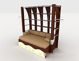 简单实用居家沙发3d模型下载