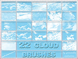 22种云朵变幻效果笔刷