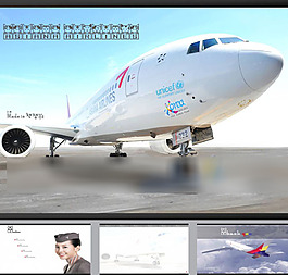 航空公司简介介绍ppt模板