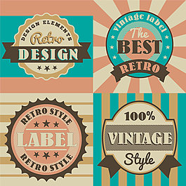 复古标签设计