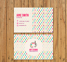 美丽的艺术工作室名片