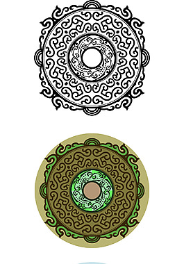 古典瓦当花纹