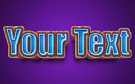 超酷的3D立体字字体样式