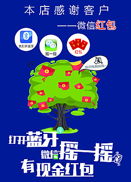 微信红包 蓝牙摇摇 现金红包 摇钱树