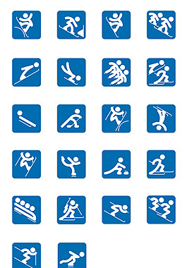 奥林匹克象形图标素材
