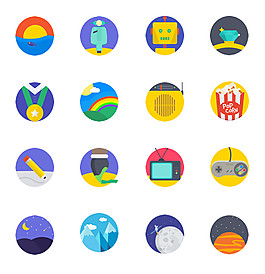 彩球标志图标素材