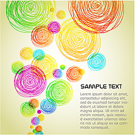 创意铅笔笔触图案矢量素材