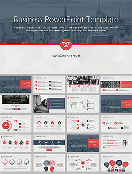 稳重大气商务风格ppt模板