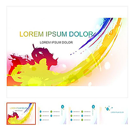 彩色系创意设计模板