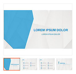 蓝色简约风年中总结报告