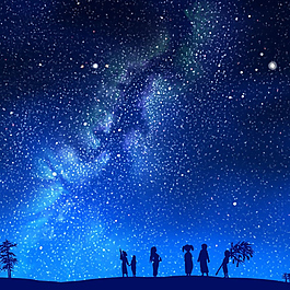 梦幻星空背景素材