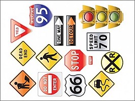 道路标志和交通灯
