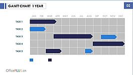 时尚商务PPT图表信息模板