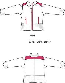 女薄棉服W-003