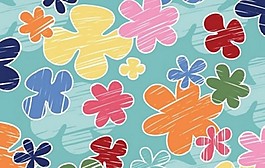 手绘十字花