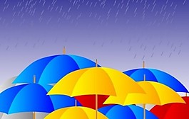 彩色的雨伞