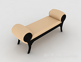 简约沙发凳子3d模型下载