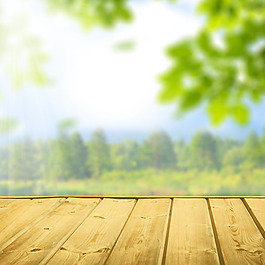 风景淘宝天猫直通车主图 清新绿色背景