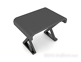 黑色简约椅子3d模型下载