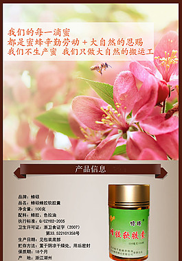 蜂蜜淘宝首页模版设计