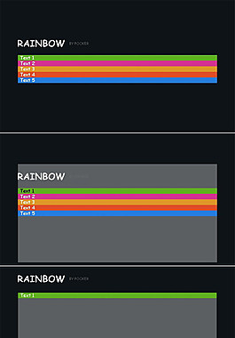 简约彩条PPT模板