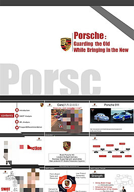 保时捷（Porsche）文化 产品与市场分析汽车行业ppt模板