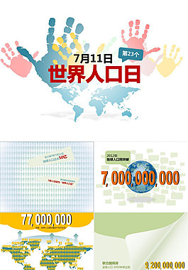 了解世界人口状况——7.11世界人口日ppt模板