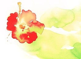 水墨花高清背景