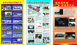 公共交通事故及逃生展板