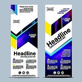 几何图形展架图片