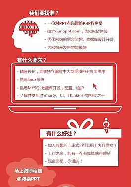 简约质感-群殴PPT招聘PHP程序员2