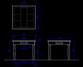 整套办公家具CAD图纸