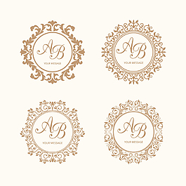 精美圆环花纹矢量素材