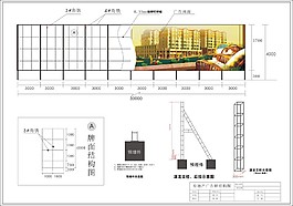 户外广告牌结构图