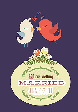 婚庆图标标签设计模板下载